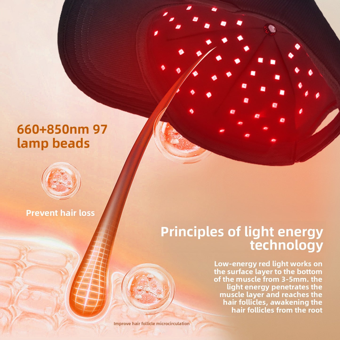 Red light cap